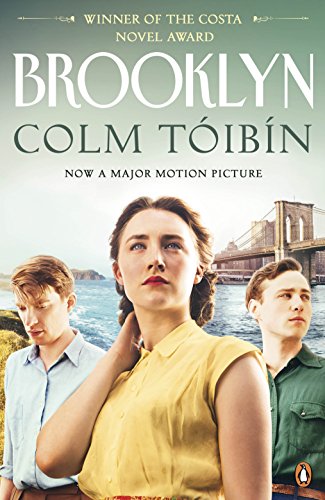 Book cover featuring three people in front of a coastal scene and Brooklyn Bridge.
