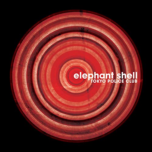 Elephant Shell" album cover: concentric red rings with white text.