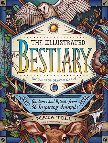 Book cover featuring ornate animal illustrations and the title "The Illustrated Bestiary.