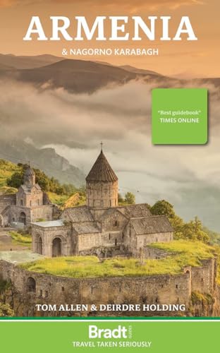 Book cover showing the Tatev Monastery in Armenia against a misty mountain landscape.