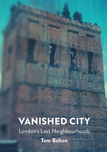 Book cover: dilapidated brick building with faded signage and title text.