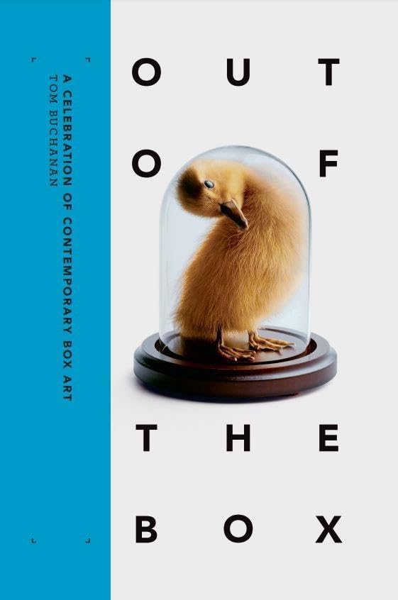 Book cover: chick in a glass dome, titled "Out of the Box".