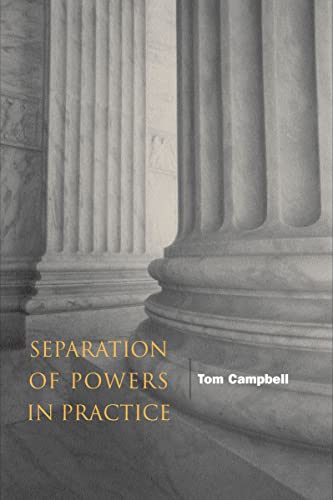 Book cover with classical columns and title "Separation of Powers in Practice.
