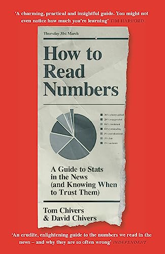 Book cover: "How to Read Numbers" with pie chart and torn paper effect.