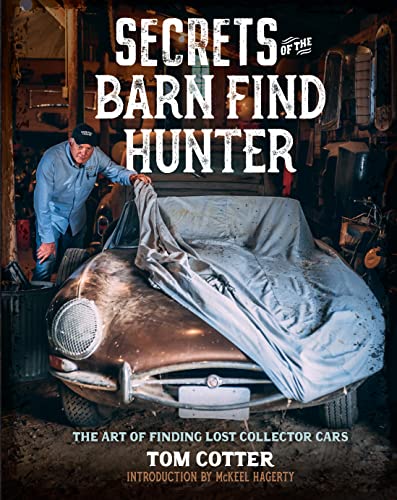 Book cover featuring a man and a vintage car under a dusty cover.