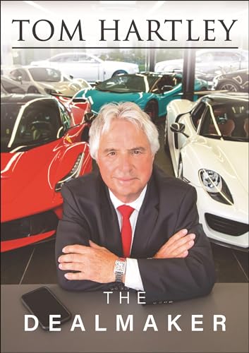 Book cover featuring Tom Hartley, surrounded by luxury sports cars.