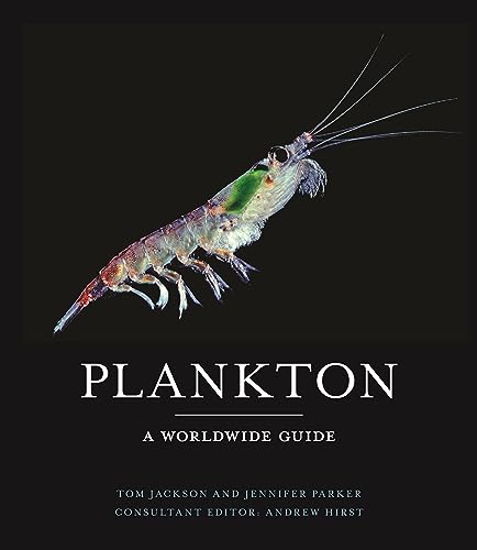 Book cover titled Plankton: A Worldwide Guide featuring a translucent krill on black background.