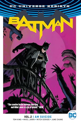 Batman graphic novel cover with a dark, brooding superhero figure.