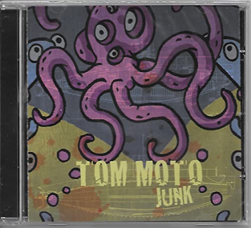 CD case with a purple octopus illustration and "Tom Moto - Junk" text.