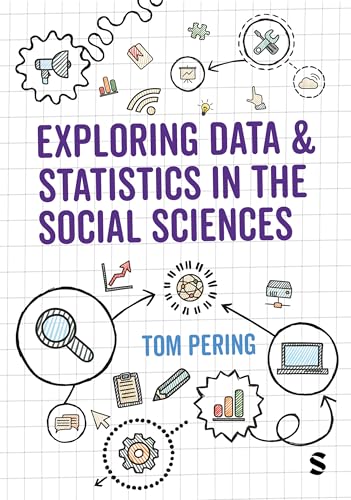 Book cover with data-related doodles and the title "Exploring Data & Statistics.