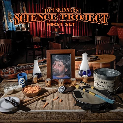 CD cover for "Tom Skinner's Science Project - First Set" with a portrait.