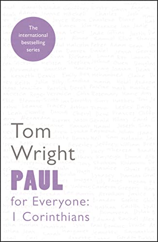 Book cover: "Paul for Everyone: 1 Corinthians" by Tom Wright.