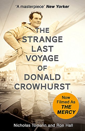 Book cover featuring a portrait of sailor Donald Crowhurst with a sailboat.