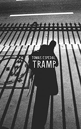 Book cover: Silhouette of a person with a backpack, shadowed by a fence.