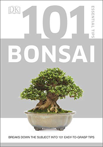 Book cover: "101 Essential Tips Bonsai" with image of a bonsai tree.
