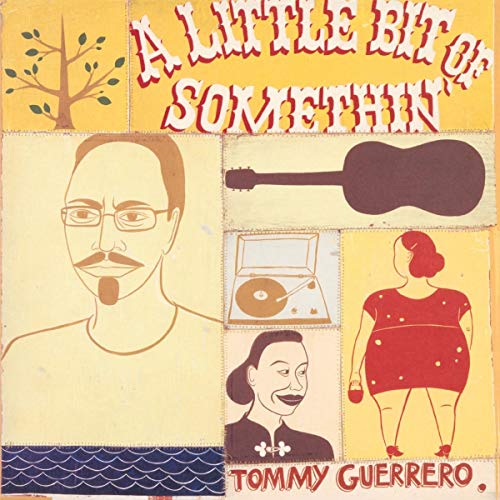Vinyl cover art featuring illustrations of people, a guitar, and a record player.