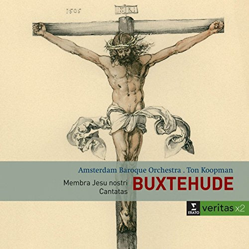 Cover of "Buxtehude: Cantatas" CD featuring a crucifixion illustration.