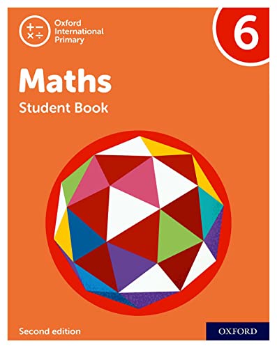 Orange textbook cover with a colorful geometric shape and the number 6.