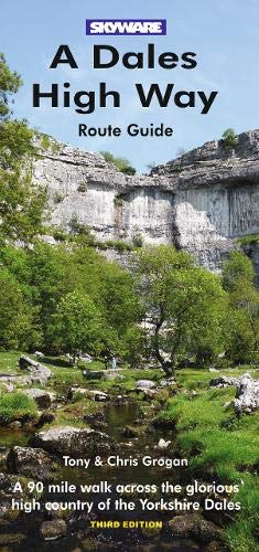 Route guide cover with rocky landscape, stream, and title "A Dales High Way".