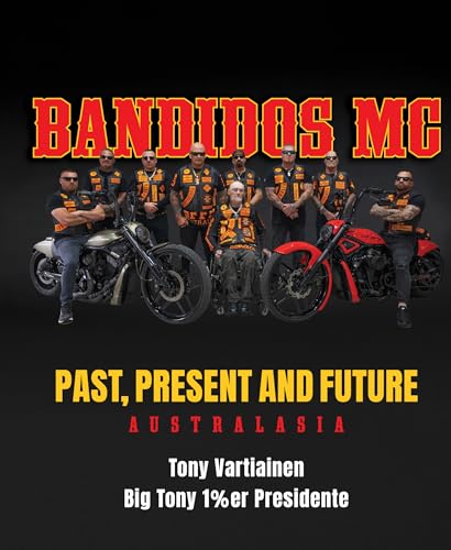 Book cover featuring motorcycle club members and bikes, titled "Bandidos.