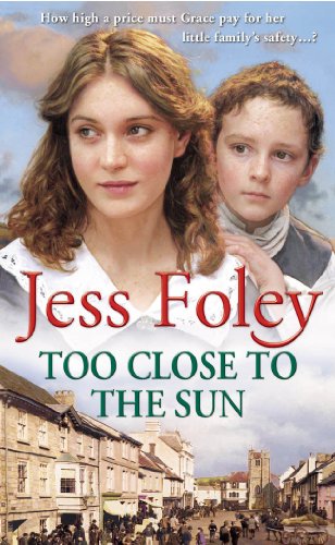 Book cover: woman and child with coastal town and buildings below.