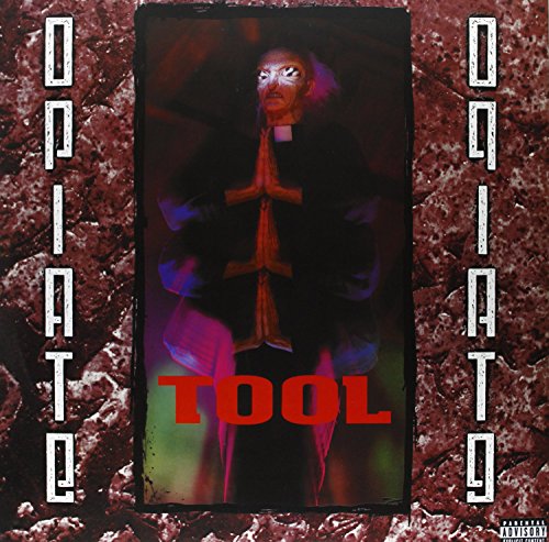 Album cover for Tool’s “Opiate” featuring a figure in religious garb.