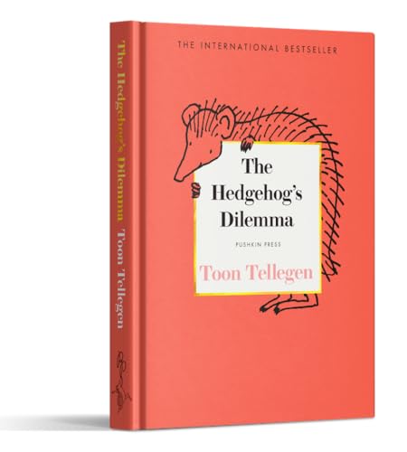 Red book cover with a sketched hedgehog and yellow title box.