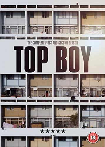“Top Boy” DVD cover featuring a London housing estate facade.