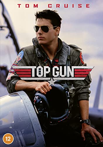 Tom Cruise wearing sunglasses and a flight suit, leaning on a fighter jet cockpit.