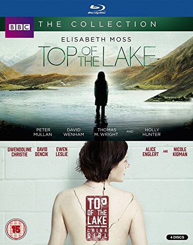 Top Of The Lake" Blu-ray cover featuring Elisabeth Moss and a lakeside scene.