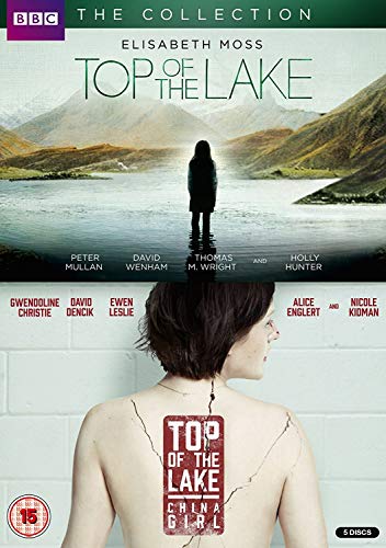 DVD cover showing a woman by a lake and another with "Top of the Lake" tattoo.
