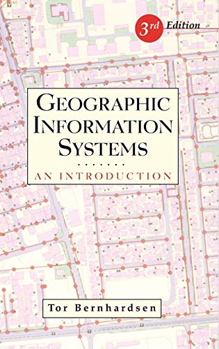 Book cover: "Geographic Information Systems" third edition, with map background.