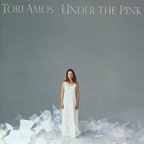 Tori Amos album cover, woman in white dress amidst broken glass.