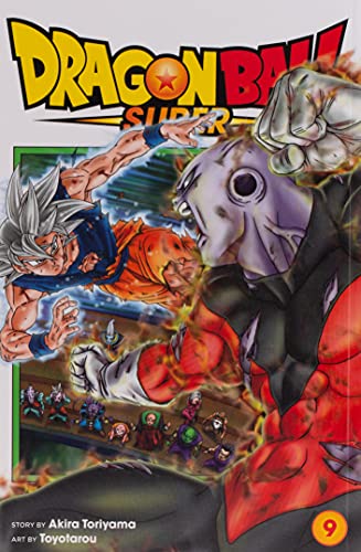 Dragon Ball Super volume 9 manga cover featuring Goku fighting Jiren.