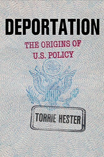 Book cover: "Deportation" by Torrie Hester, featuring a U.S. seal.