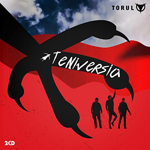 CD cover for Torul’s “Teniversia” featuring a claw and silhouetted figures.