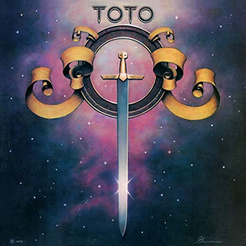 Toto album cover: sword and golden ribbons against a starry sky.