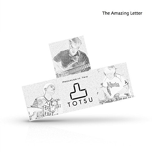 Sketch-style album cover for The Amazing Letter by the progressive trio TOTSU.