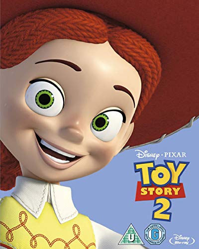 Close-up of Jessie the cowgirl from Toy Story 2 on a Blu-ray cover.