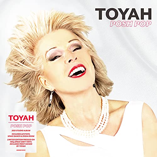 Toyah Wilcox album cover, “Posh Pop”, featuring a portrait of the artist.