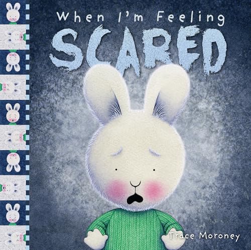 Book cover: a fluffy white rabbit with a worried expression.