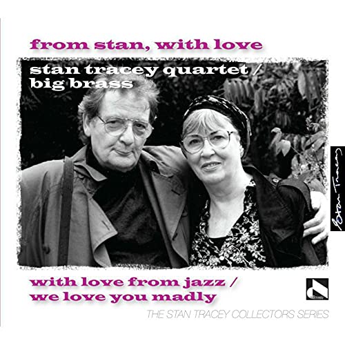 CD cover: Stan Tracey and woman smiling, with foliage background.
