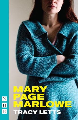 Book cover featuring a woman in a blue cardigan, title "Mary Page Marlowe".
