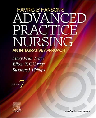 Book cover: "Hamric & Hanson's Advanced Practice Nursing," 7th edition.