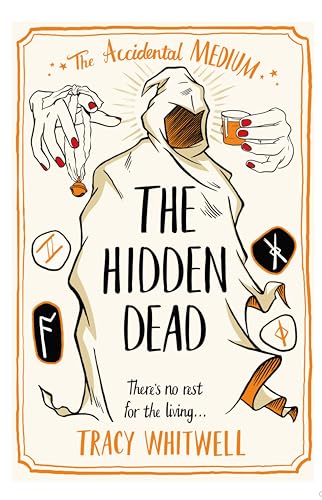Book cover illustration of a hooded ghost figure with hands holding a bell and glass.