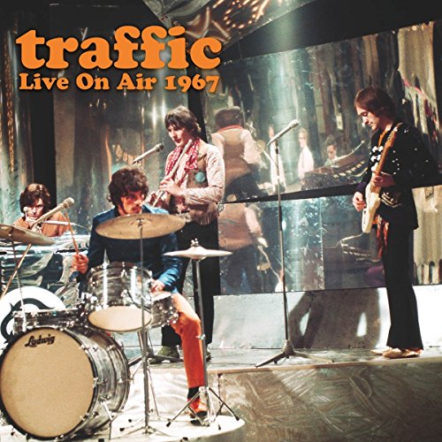 1967 album cover featuring the band Traffic performing on stage.