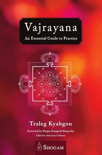 Book cover for "Vajrayana" with a red and gold mandala design.