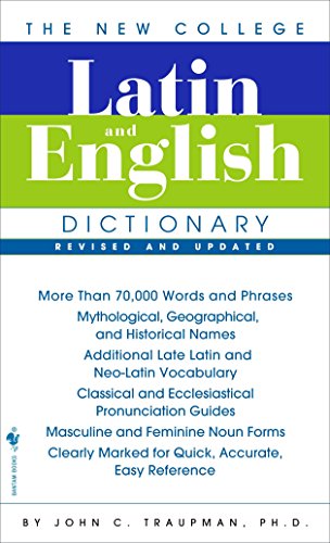 Cover of "The Bantam New College Latin & English Dictionary.