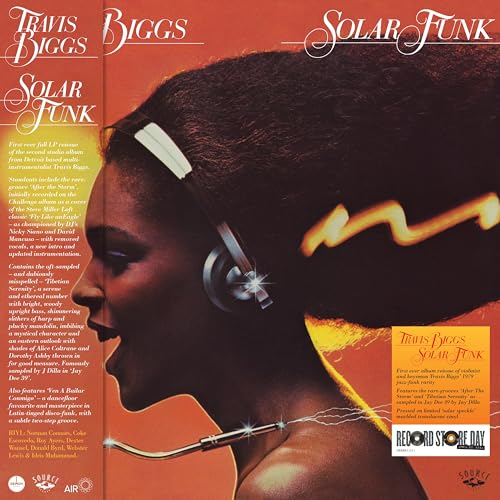 Vinyl record cover featuring a profile of a Black man with headphones.