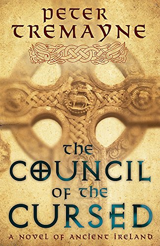 Book cover for The Council of the Cursed featuring a Celtic stone cross.